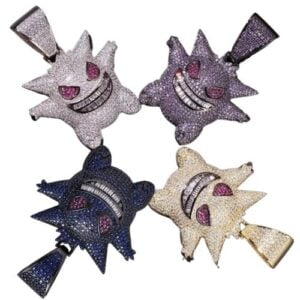 Alternative view of Collar GENGAR - 4 Colores "Plateado/Morado/Dorado/Azul" 60cm