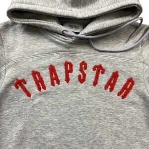 Poleron TRAPSTAR "Bordados Rojos" Bordado Algodon - Imagen 6