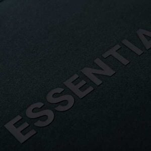 POLERON ESSENTIALS "Negro" ALGODÓN - Imagen 2