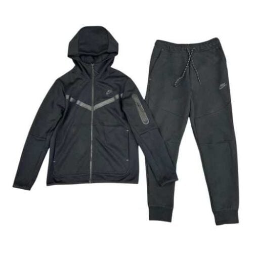 Conjunto NIKE TECH Fleece "Negro" Algodón Real