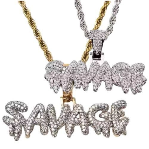 Collar "Savage" Dorado Plateado