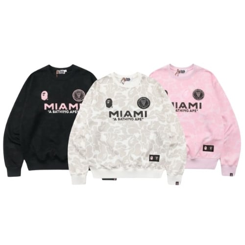 Polerones BAPE Shark x Inter Miami ALGODON ALTA CALIDAD