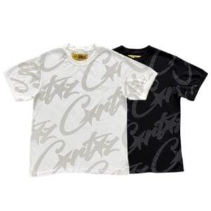 Polera CORTEIZ "Negra/Blanco" Alta Calidad 100% Algodón