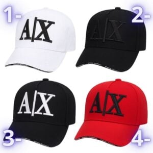 Alternative view of Gorro Sol EA7 ARMANI EXCHANGE Negro Blanco Rojo Alta Calidad