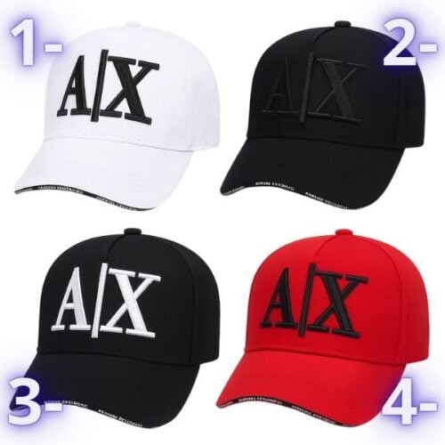 Alternative view of Gorro Sol EA7 ARMANI EXCHANGE Negro Blanco Rojo Alta Calidad