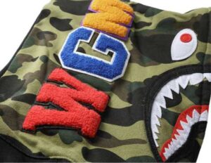 Polerón BAPE SHARK "Mitad Militar Camuflado" ALGODÓN - Imagen 2