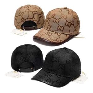 Gorro GUCCI "GG" "Beige/Negro" Alta Calidad