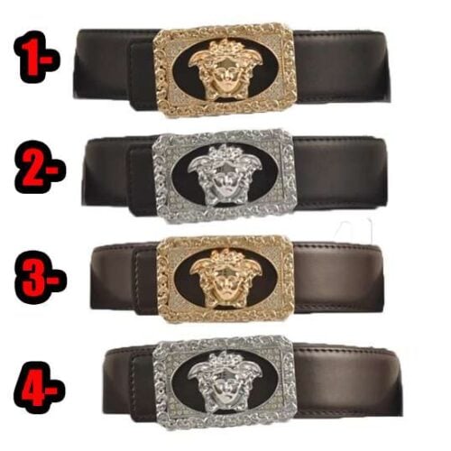 Alternative view of Cinturones VERSACE "ELEGANTE" – Cuero Hebilla Metal Alta Calidad