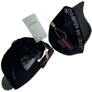 Alternative view of Gorro GUCCI de SOL "Snake Serpiente Negro Beige Cafe" - ALTA CALIDAD