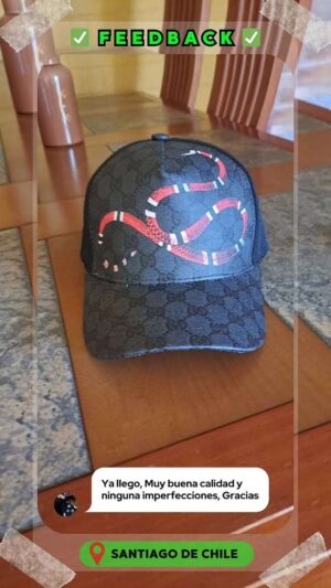 GORRO GUCCI "Snake/Negro" - Imagen 3