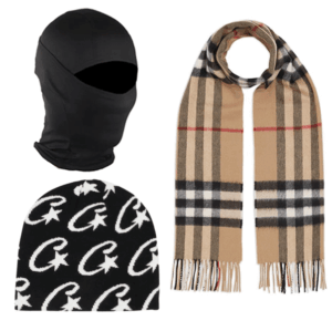 Pack Invierno x3 - Bufanda BURBERRY+ Gorro CORTEIZ + Pasamontañas Táctico