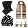 Pack Invierno x4 - Bufanda BURBERRY + Gorro CORTEIZ + Cuello NIKE + Collar GENGAR