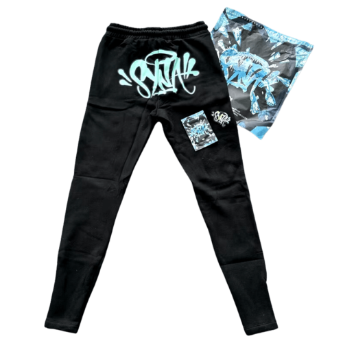 PANTALON SYNA WORLD "Negro/Celeste"+ BOLSA y STICKERS