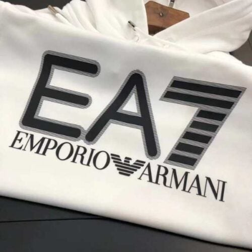 Poleron EA7 EMPORIO ARMANI "Negro/Blanco" - Imagen 2