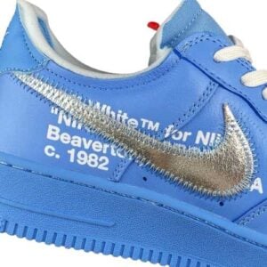 NIKE AIR FORCE 1 X Off White "Blue" - Imagen 5