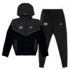 Conjunto NIKE TECH x SYNAWORLD CENTRAL CEE "Negro/Gris" Algodón Mejor Calidad