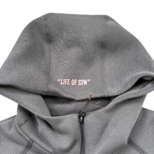 Polerón NIKE TECH x SYNA CENTRAL CEE "Gris Oscuro/Negro" Algodón Mejor Calidad - Imagen 4