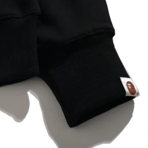 POLERON BAPE "DOBLE GORRO" NEGRO - Imagen 4