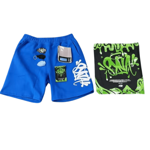 SHORT SYNA "AZUL" + BOLSA y STICKERS