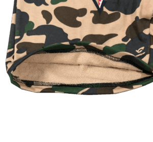 SHORT BAPE CARA "Negro/Militar" ALGODON PREMIUM - Imagen 5