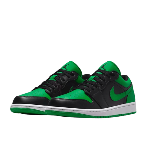 AIR JORDAN RETRO 1 LOW "Black Lucky Green"