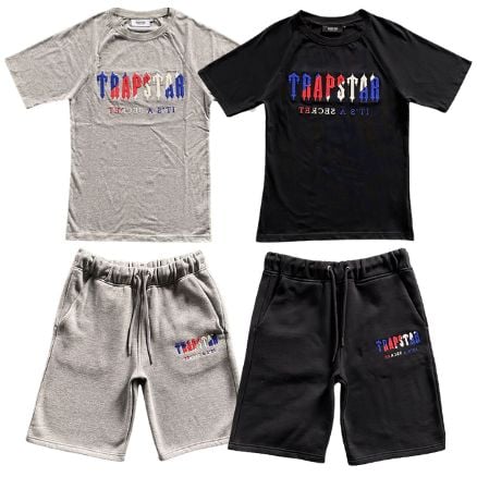 Conjunto TRAPSTAR Verano "Clásico Azul Rojo" Polera Short