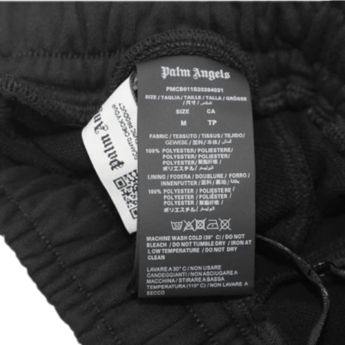 SHORT PALM ANGELS "Negro-Gris" - Imagen 7