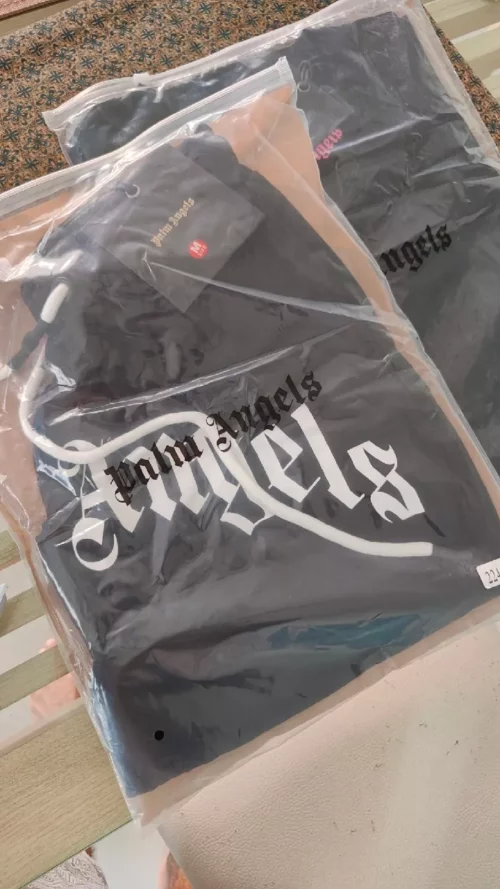 SHORT PALM ANGELS "Negro-Gris" - Imagen 8