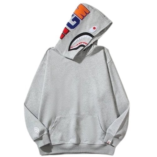Alternative view of Polerón BAPE "Lisos" "Negro/Gris" Algodón Polar