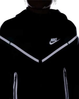 Conjunto NIKE TECH 2025 "REFLECTANTE" Algodón Premium Negro - Imagen 2