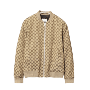 Poleron GUCCI "GG" Bordada Tela Premium Unisex Cafe
