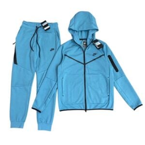 Conjunto NIKE TECH Fleece "Azul Claro" Algodon Real