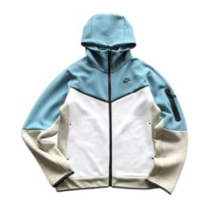 POLERON NIKE TECH FLEECE "Celeste/Blanco"
