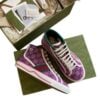 Zapatillas Gucci Tennis 1977 High Top GG "Rosa" + CAJA