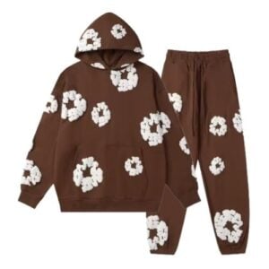 Conjunto Denim Tears Invierno "Cafe/Blanco" Algodón