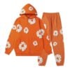 Conjunto Denim Tears Invierno "Naranja/Blanco" Algodón