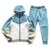 Conjunto NIKE TECH Fleece "Celeste/Blanco" Algodon Real