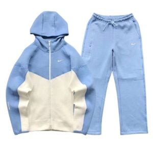 Conjunto NIKE TECH x NOCTA "Celeste/Blanco" Algodón Real