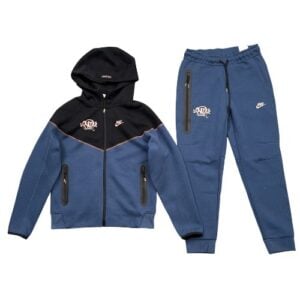 Conjunto NIKE TECH x SYNA CENTRAL CEE "Negro/Azul" Algodón Mejor Calidad