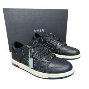 AMIRI Skel Top Low "Negra" + CAJA