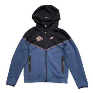 Polerón NIKE TECH x SYNA CENTRAL CEE "Negro/Azul" Algodón Mejor Calidad
