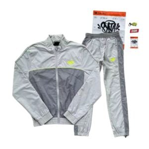 Conjuntos SYNA WORLD CORTAVIENTO "Blanco/Gris" + BOLSA Y STICKERS