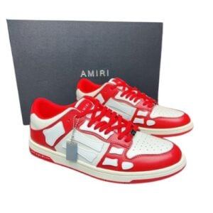 AMIRI Skel Top Low "Rojo/Blanco" + CAJA