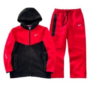 Conjunto NIKE TECH x NOCTA "Rojo/Negro" Algodón Real