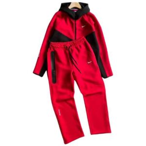 Conjunto NIKE TECH x NOCTA "Rojo/Negro" Algodón Real