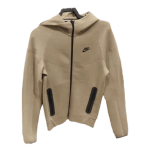 Poleron NIKE TECH FLEECE SPORTSWEAR "Kaki/Negro" Algodón