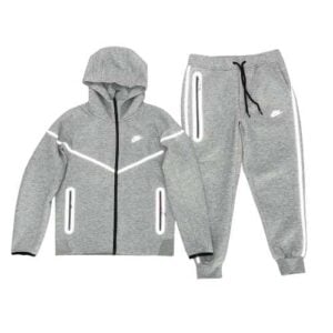 Conjunto NIKE TECH 2025 "REFLECTANTE" Algodón Premium Gris