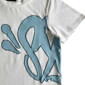 Conjunto SYNAWORLD Verano "Polera/Short" Blanco Celeste + ACCESORIOS - Imagen 7