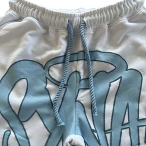 Conjunto SYNAWORLD Verano "Polera/Short" Blanco Celeste + ACCESORIOS - Imagen 4