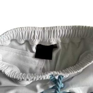 Conjunto SYNAWORLD Verano "Polera/Short" Blanco Celeste + ACCESORIOS - Imagen 5